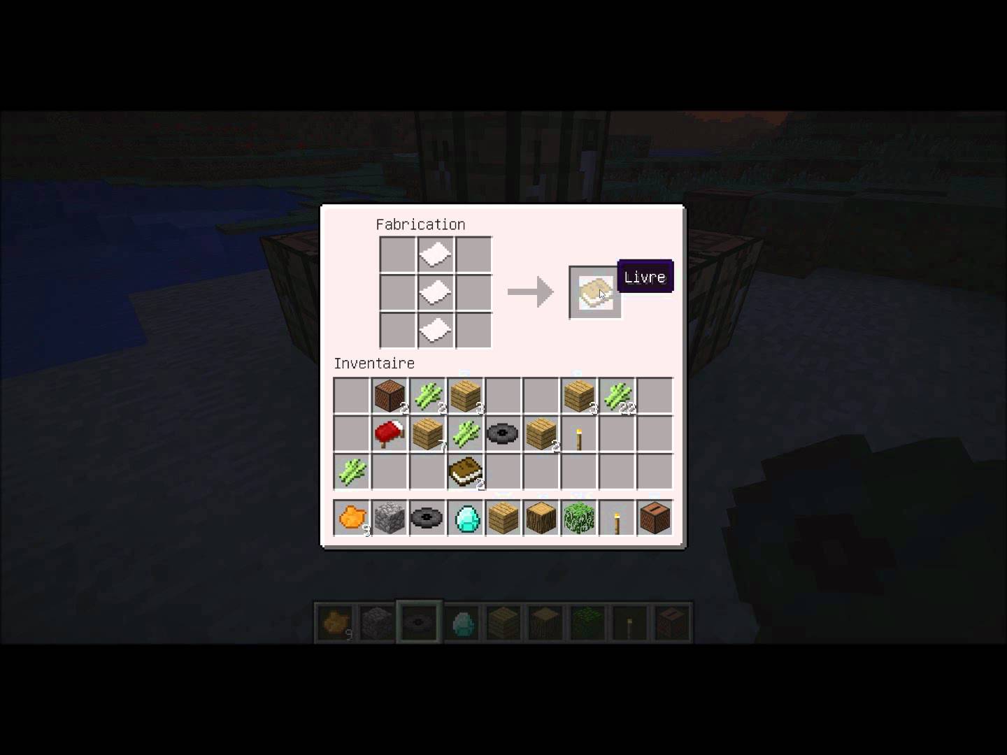 Comment faire un livre minecraft